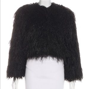 REFORMATION shaggy faux fur coat
